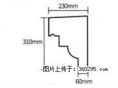 产品分解图型 - 檐口线，型号：SX311-YK-3，规格：230x310mm(3) - 淮安三象EPS建材 ha.sx311.cc